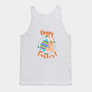 Hoppy Easter Easter Eggs and Funny Funny Tank Top